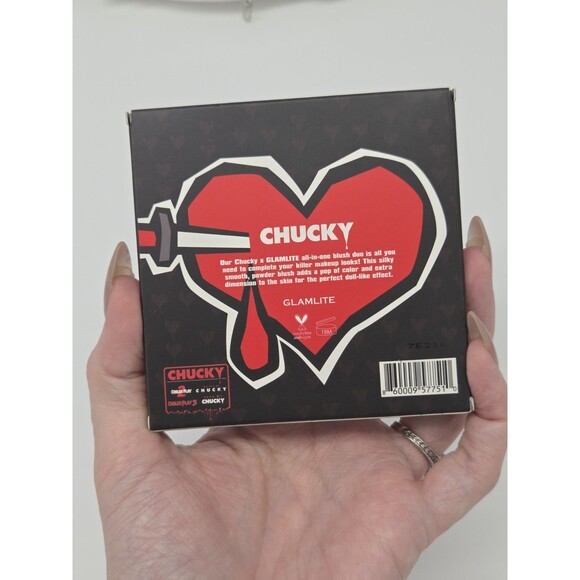 Chucky × Glamlite Limited Edition Collectors Horror Blush Duo Kit NEW - Picture 3 of 7